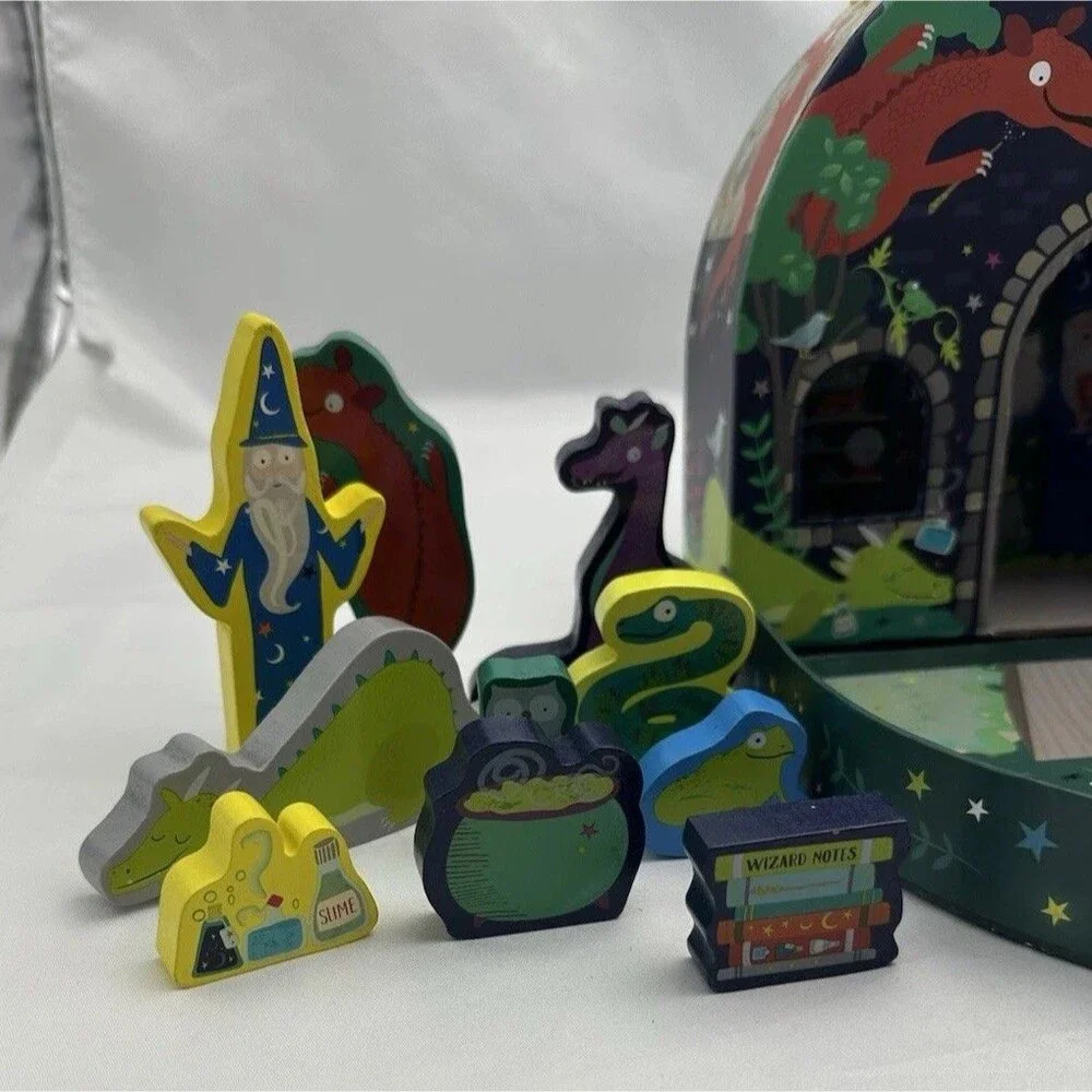 Floss & Rock 41P3660 Spellbound Playbox Used Flaws Travel Play Set Wizard Magic